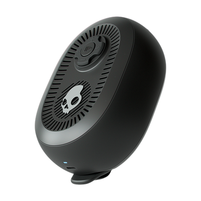 Black speaker with skull design on a white background | True Black