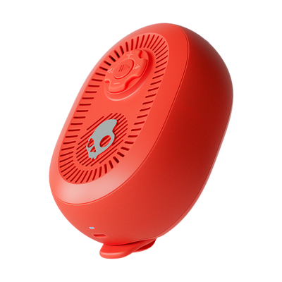 Red portable speaker on a white background | Plasma